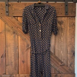 New Look Navy and Orange Jumpsuit